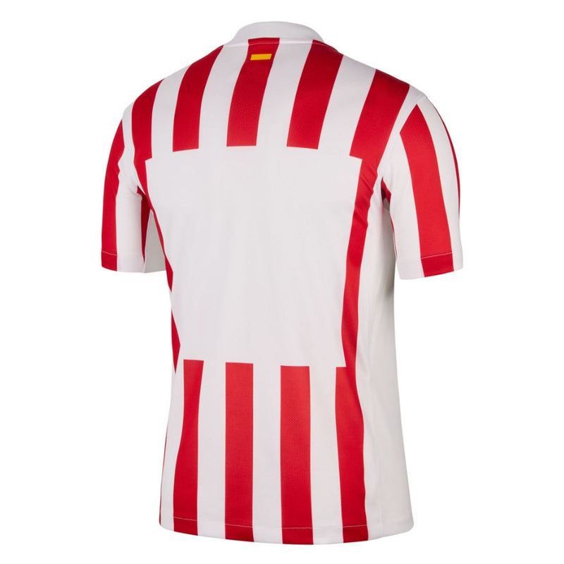 Camisola Atlético Madrid principal vermelha e branca 2025/26