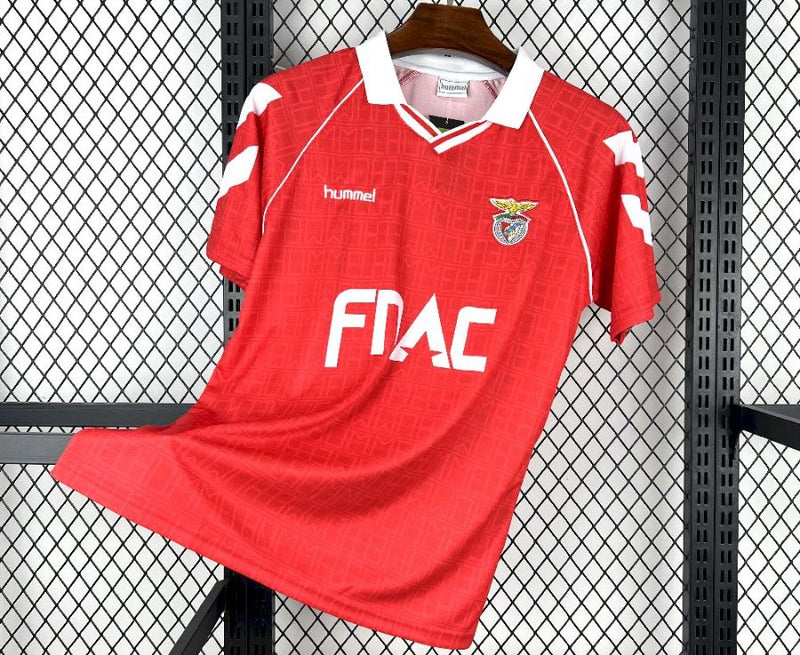 Camisola retrô vermelho principal 1990/91