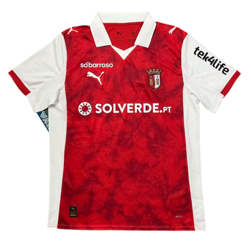Camisola Braga Vermelha home 2025/26 - LANÇAMENTO