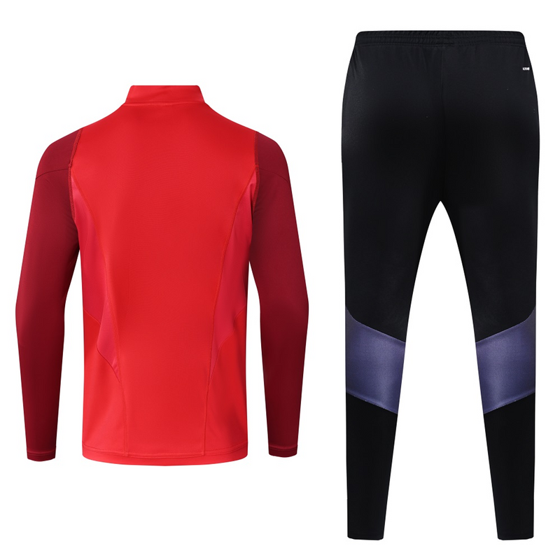 Fato de Treino 2023/24 Meio fecho vermelho