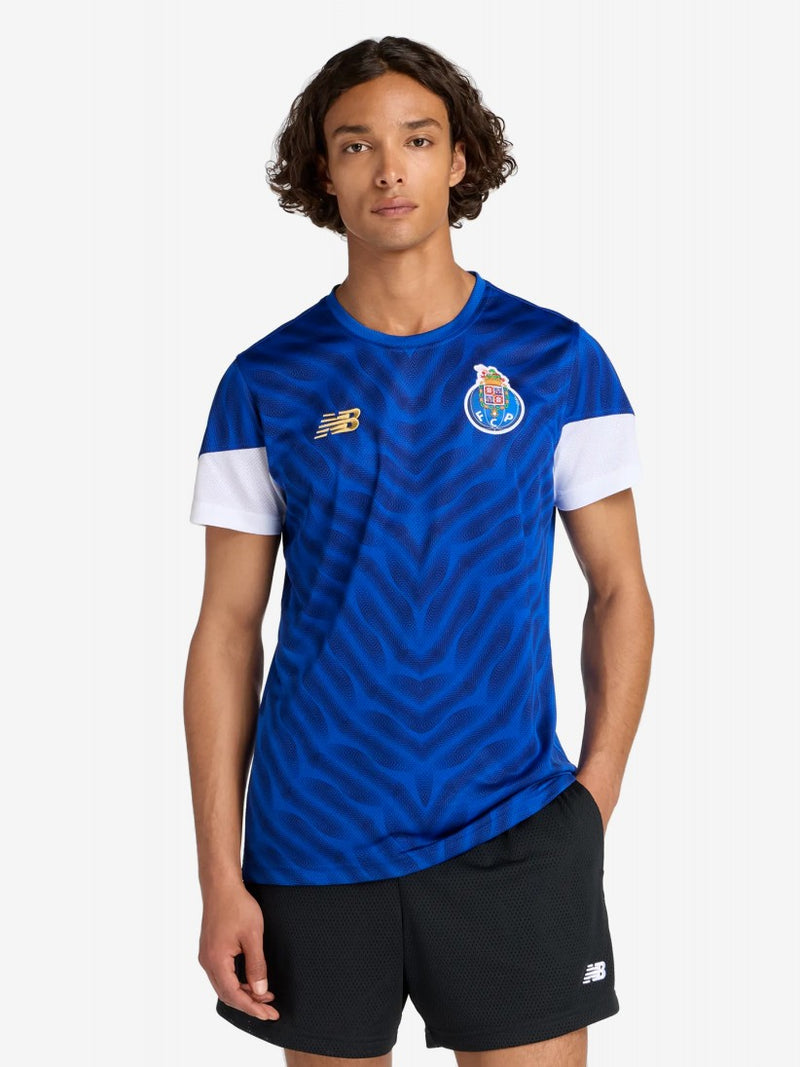 Camisola PRÉ JOGO azul 2025/26 simbolo bordado - LANÇAMENTO