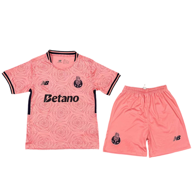 Conjunto infantil away rosa 2025/26 - LANÇAMENTO