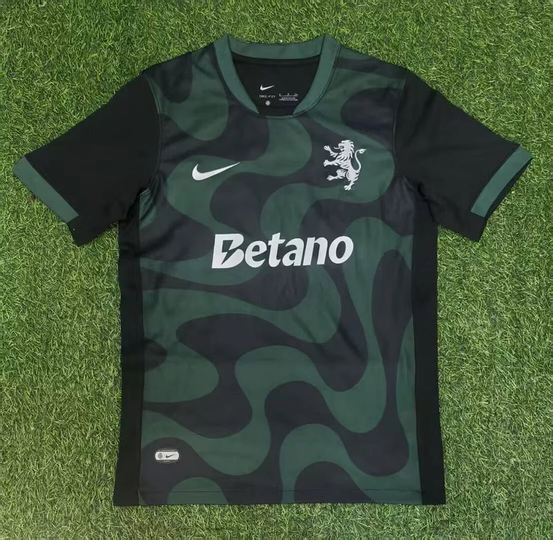 Camisola alternativa 2025/26 preto e verde - LANÇAMENTO