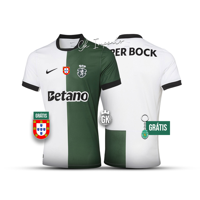 Camisola STROMP quarto equipamento 2025/26 verde/branco - LANÇAMENTO [pré venda: 11 a 22 dias úteis]