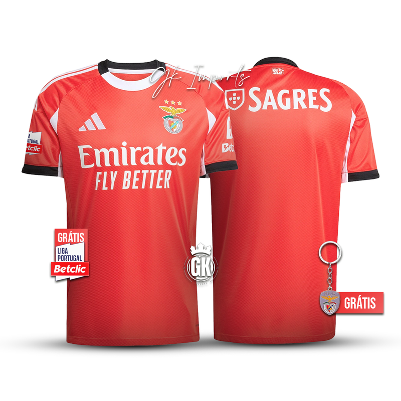 Camisola PRINCIPAL vermelha 2025/26 - LANÇAMENTO