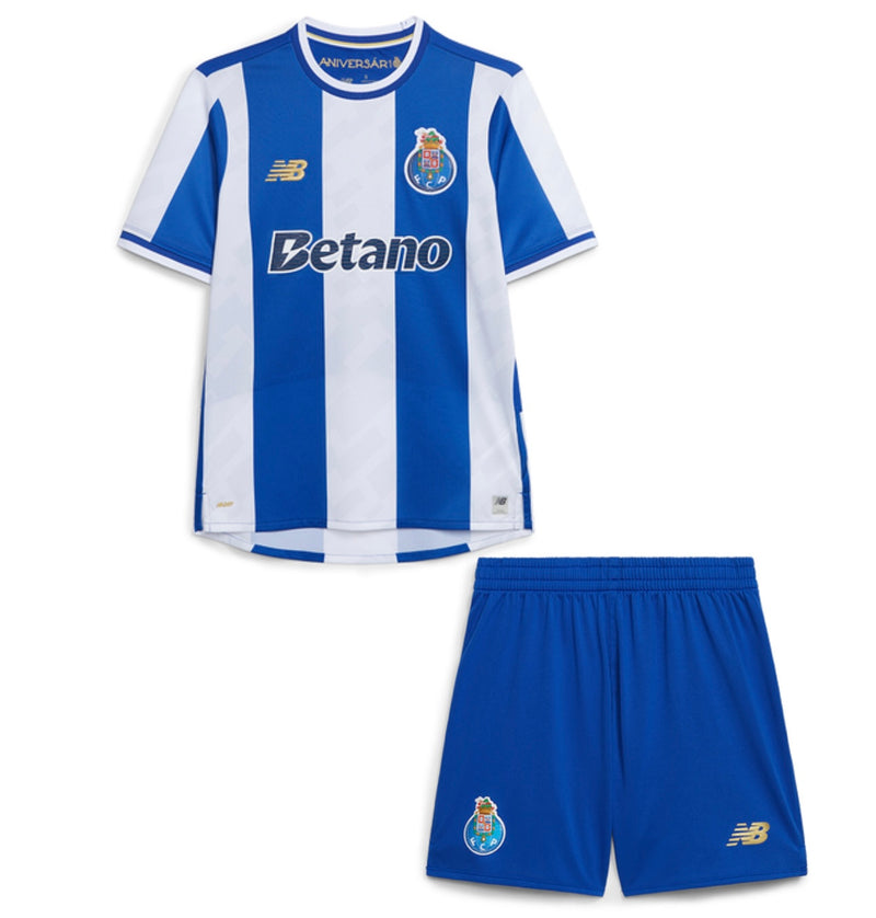 Conjunto infantil principal azul e branco 2025/26 - LANÇAMENTO