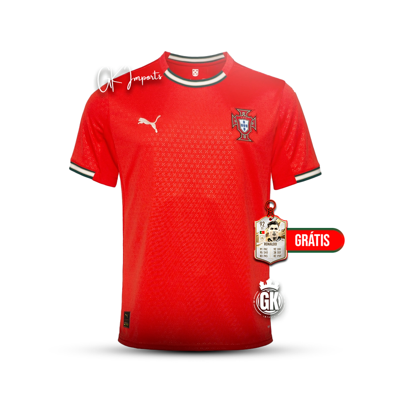 Camisola Seleção Portugal vermelha principal 2025 - PUMA
