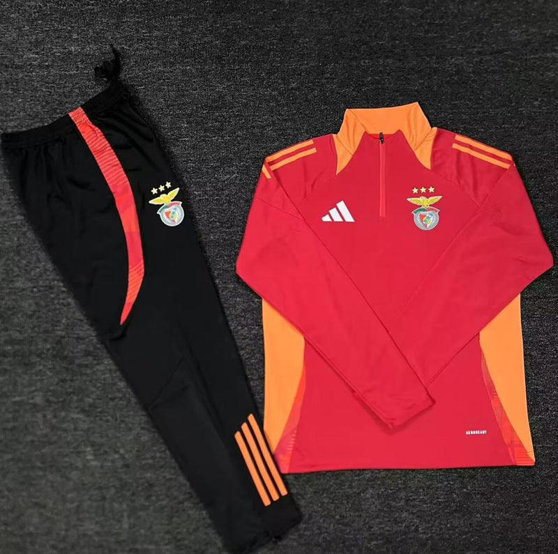 Fato de Treino vermelho e laranja 2025/26 Meio fecho
