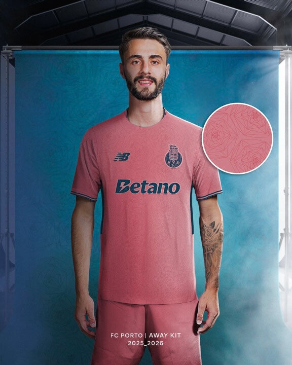 Camisola segundo equipamento rosa 2025/26 - LANÇAMENTO