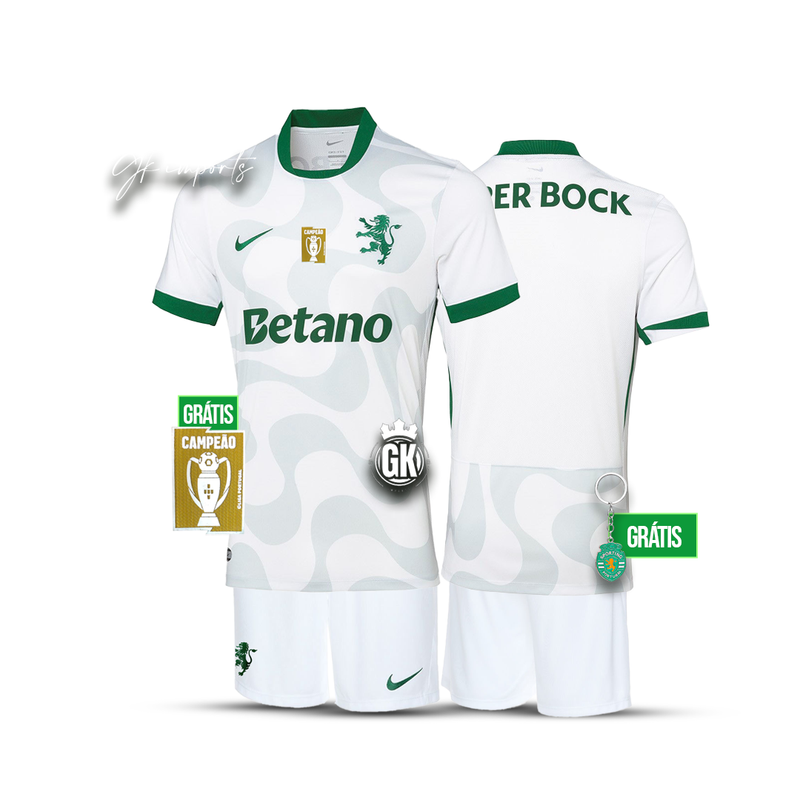 Conjunto infantil alternativo branco 2025/26 - LANÇAMENTO