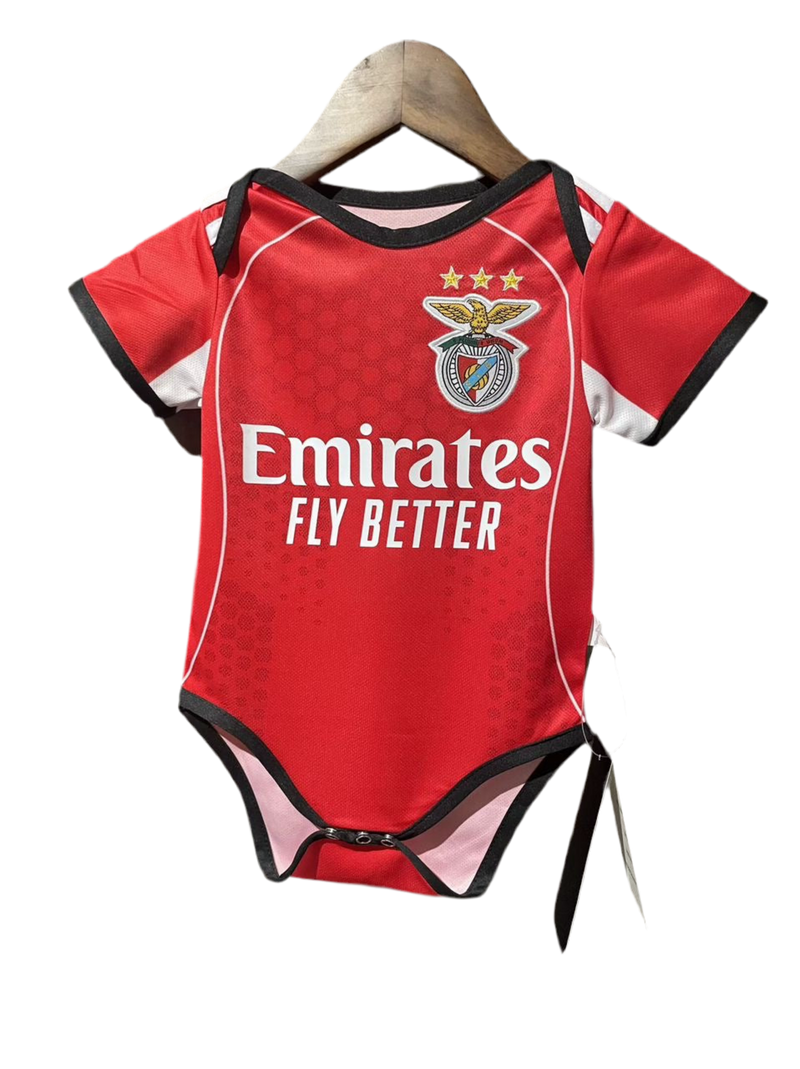 Body bebê SLB vermelha - 2025/26 LANÇAMENTO