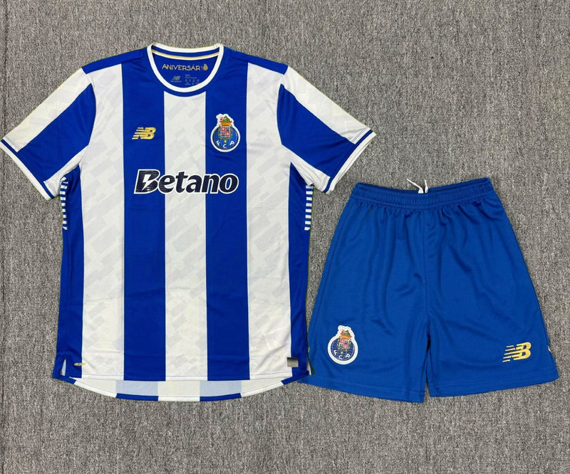 Conjunto infantil principal azul e branco 2025/26 - LANÇAMENTO