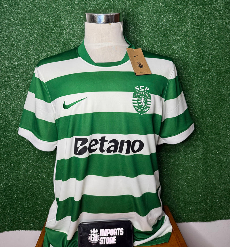 Camisola principal 2025/26 verde e branca - LANÇAMENTO