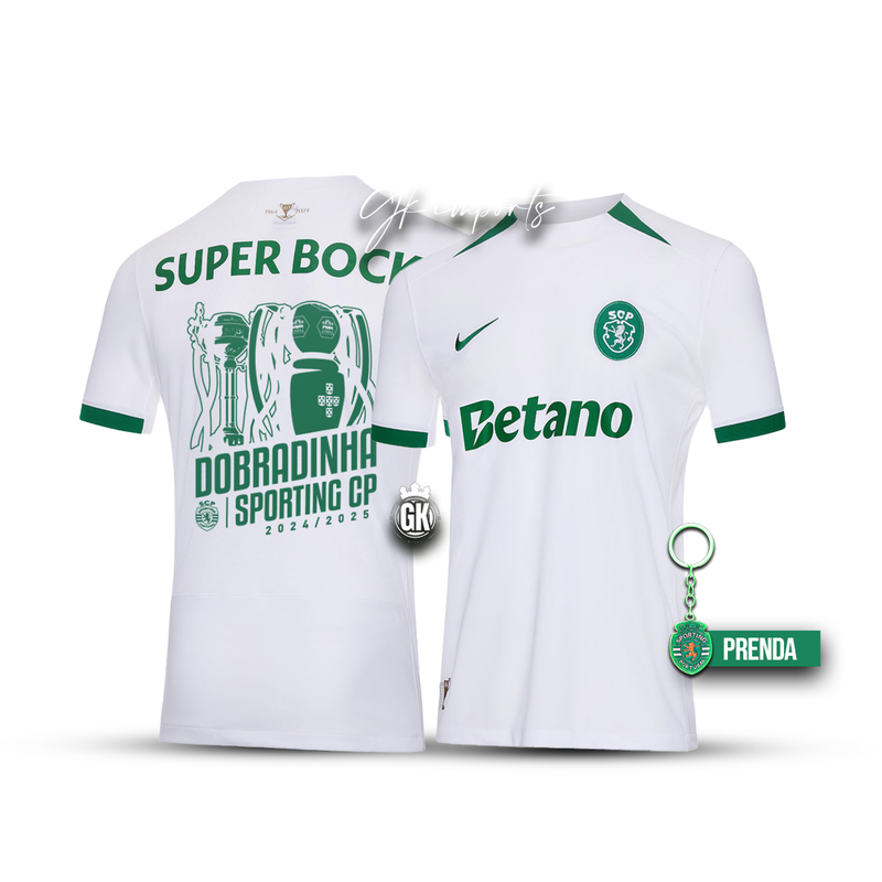 Camisola DOBRADINHA alternativa branca 2024/25 💚🏆🏆