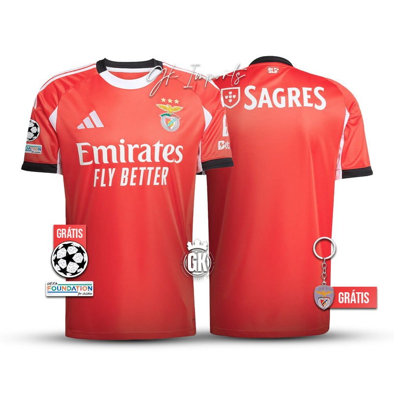 Camisola PRINCIPAL vermelha 2025/26 - LANÇAMENTO