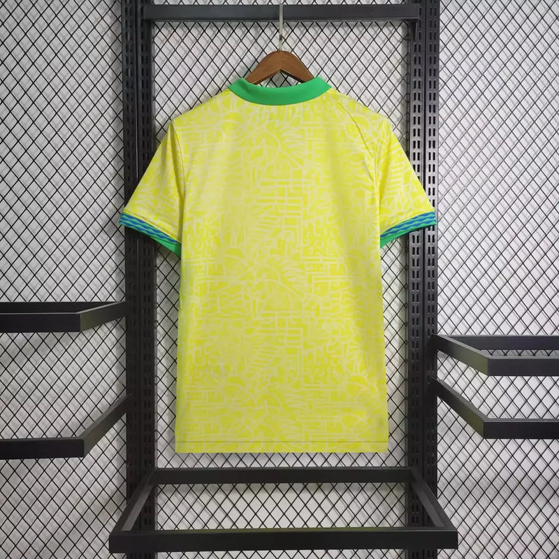 Camisola Brasil Amarela Home Copa do Mundo 2024