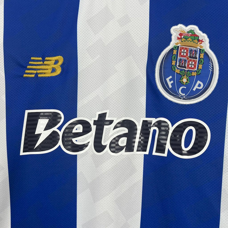 Camisola primeiro equipamento azul/branco 2025/26 simbolo bordado - LANÇAMENTO