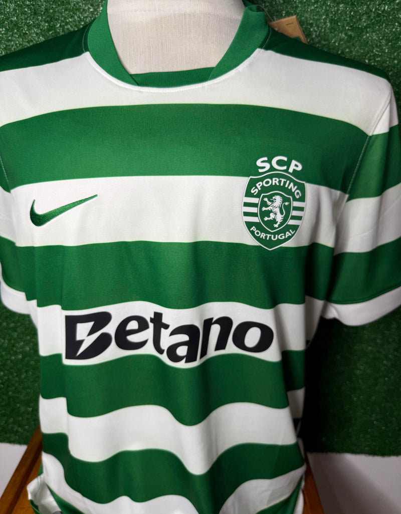 Camisola principal 2025/26 verde e branca - LANÇAMENTO