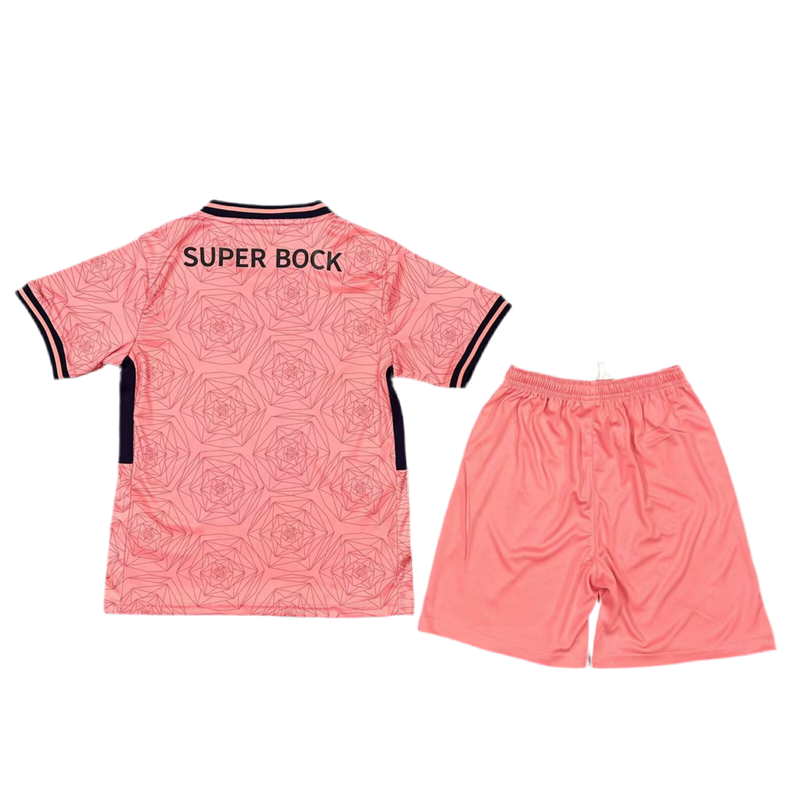 Conjunto infantil away rosa 2025/26 - LANÇAMENTO