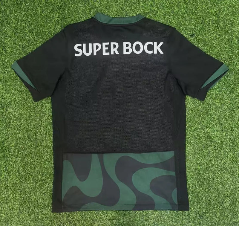 Camisola alternativa 2025/26 preto e verde - LANÇAMENTO