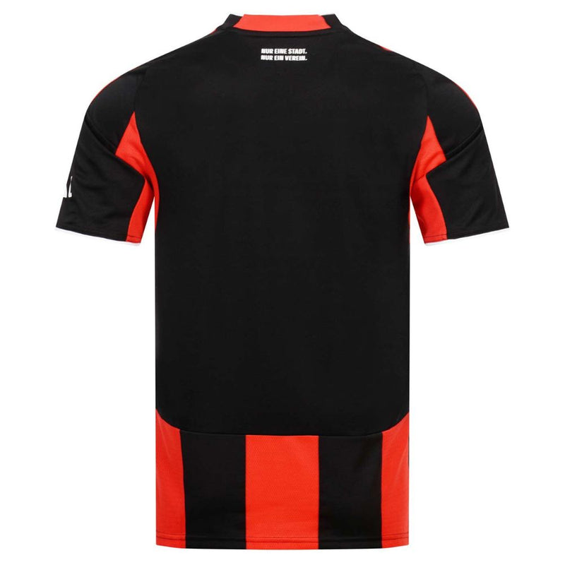 Camisola Frankfurt principal preta e vermelha 2025/26
