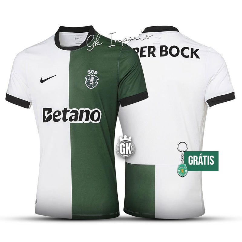 Camisola STROMP quarto equipamento 2025/26 verde/branco - LANÇAMENTO [pré venda: 11 a 22 dias úteis]