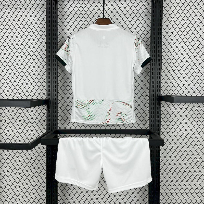 Conjunto infantil Seleção Portugal branco alternativo 2025 - PUMA