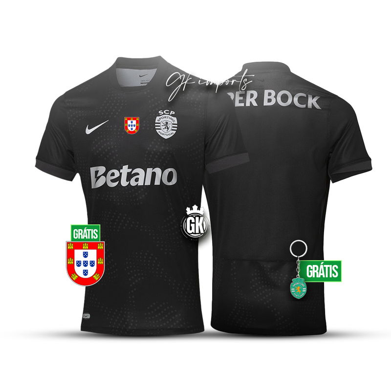 Camisola AWAY alternativo 2025/26 preto - LANÇAMENTO