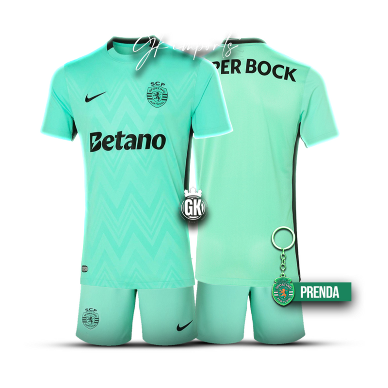 Conjunto infantil terceiro equipamento verde 2025/26 - LANÇAMENTO [pré venda: 11 a 22 dias úteis]