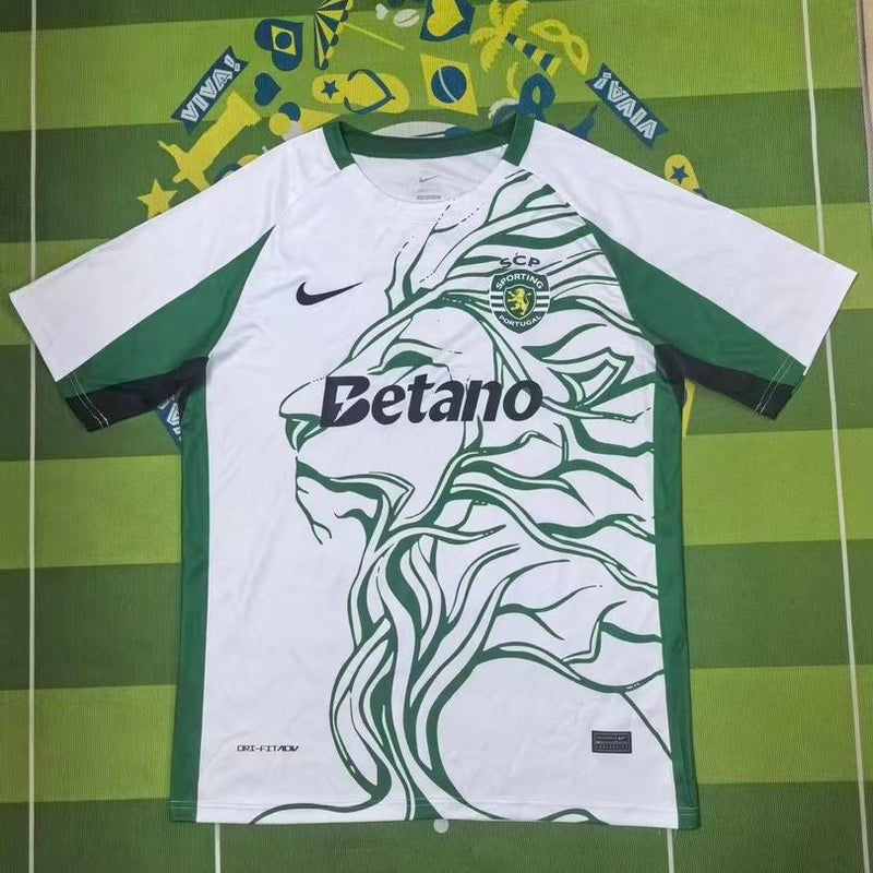 Camisola leão concept branca e verde 2025/26 - LANÇAMENTO