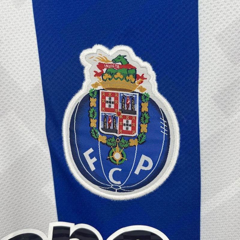 Camisola primeiro equipamento azul/branco 2025/26 simbolo bordado - LANÇAMENTO
