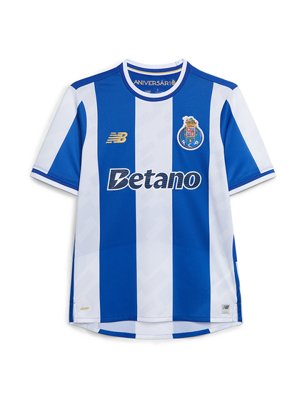 Camisola primeiro equipamento azul/branco 2025/26 simbolo bordado - LANÇAMENTO