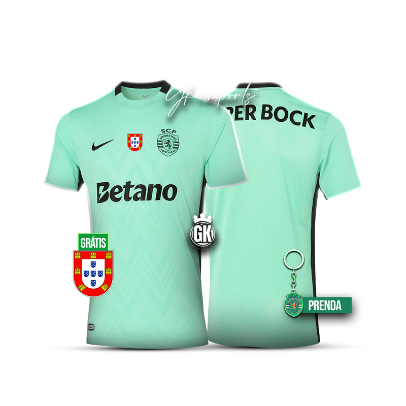 Camisola terceiro equipamento 2025/26 verde - LANÇAMENTO [pré venda: 11 a 22 dias úteis]