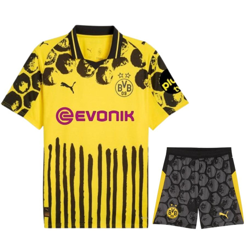 Conjunto Infantil Borussia Dortmund amarelo COPA DO MUNDO 2025/26
