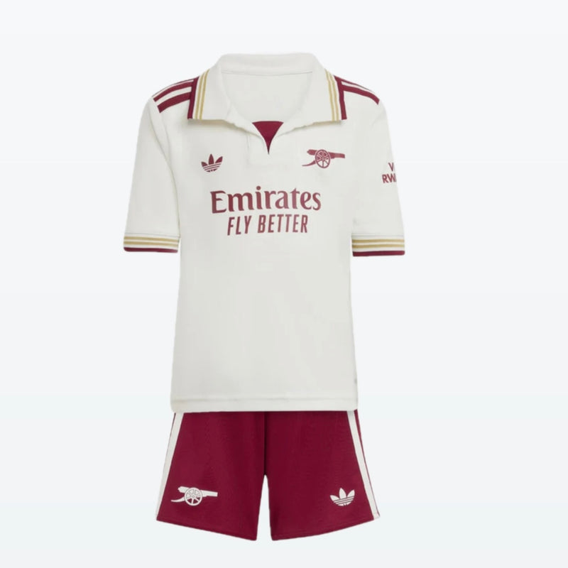 Conjunto Infantil third branco 2025/26