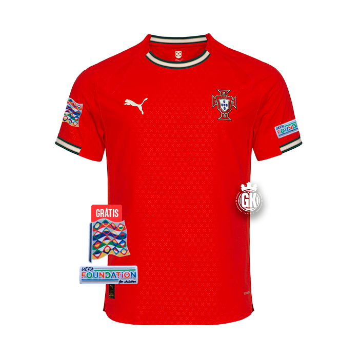 Camisola Seleção Portugal vermelha principal 2025 - PUMA