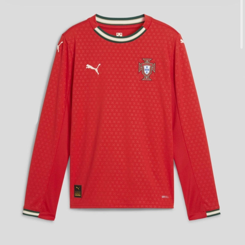 Camisola Seleção Portugal vermelha principal 2025 - MANGA LONGA PUMA