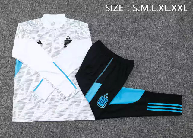 Fato de Treino Argentina 2023 - Branco, Preto e Azul